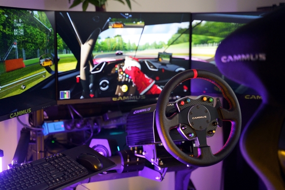 PC Rig Simulator Racing Game Machine Steer Wheel With Pedal