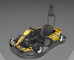 Go Karting 3000RPM Electric Mini Kart With 4 Wheels Drive Fast Speed for Kids